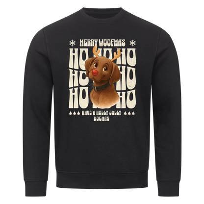 Merry Woofmas Premium Sweater Personalisierung KI