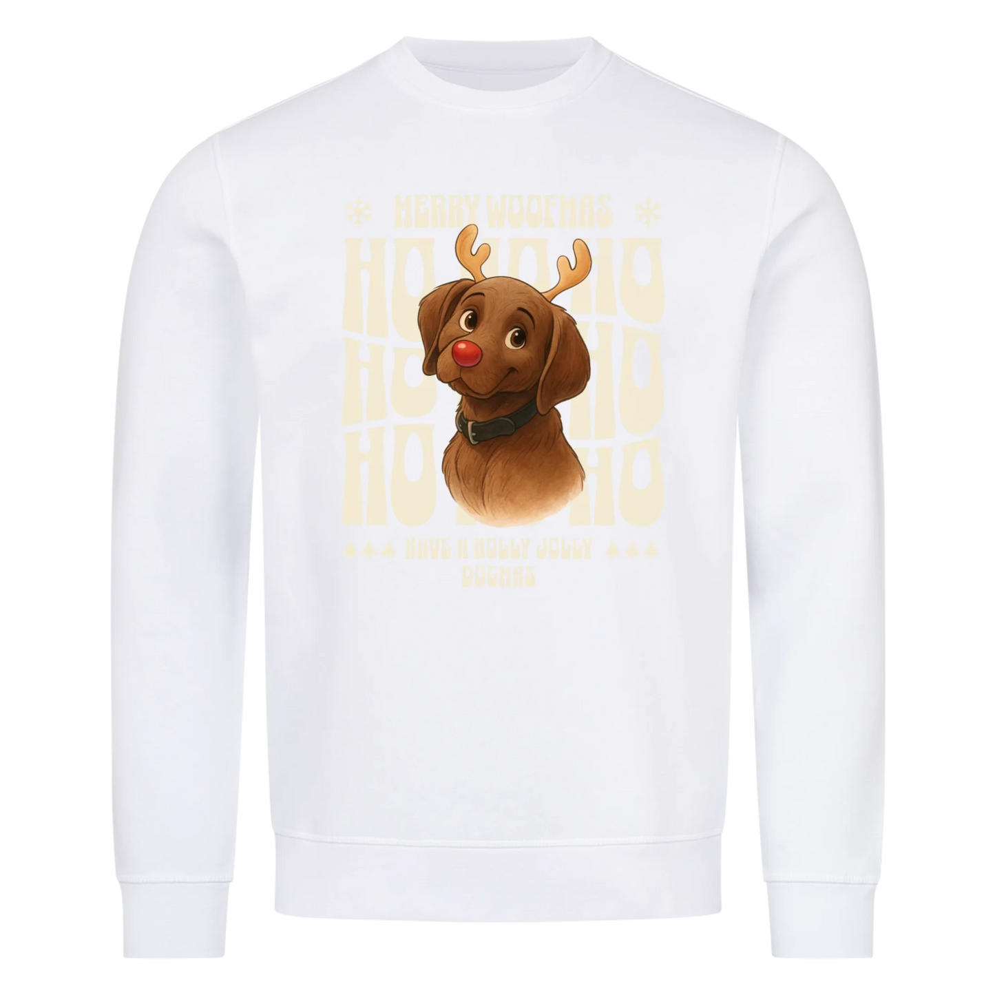 Merry Woofmas Premium Sweater Personalisierung KI