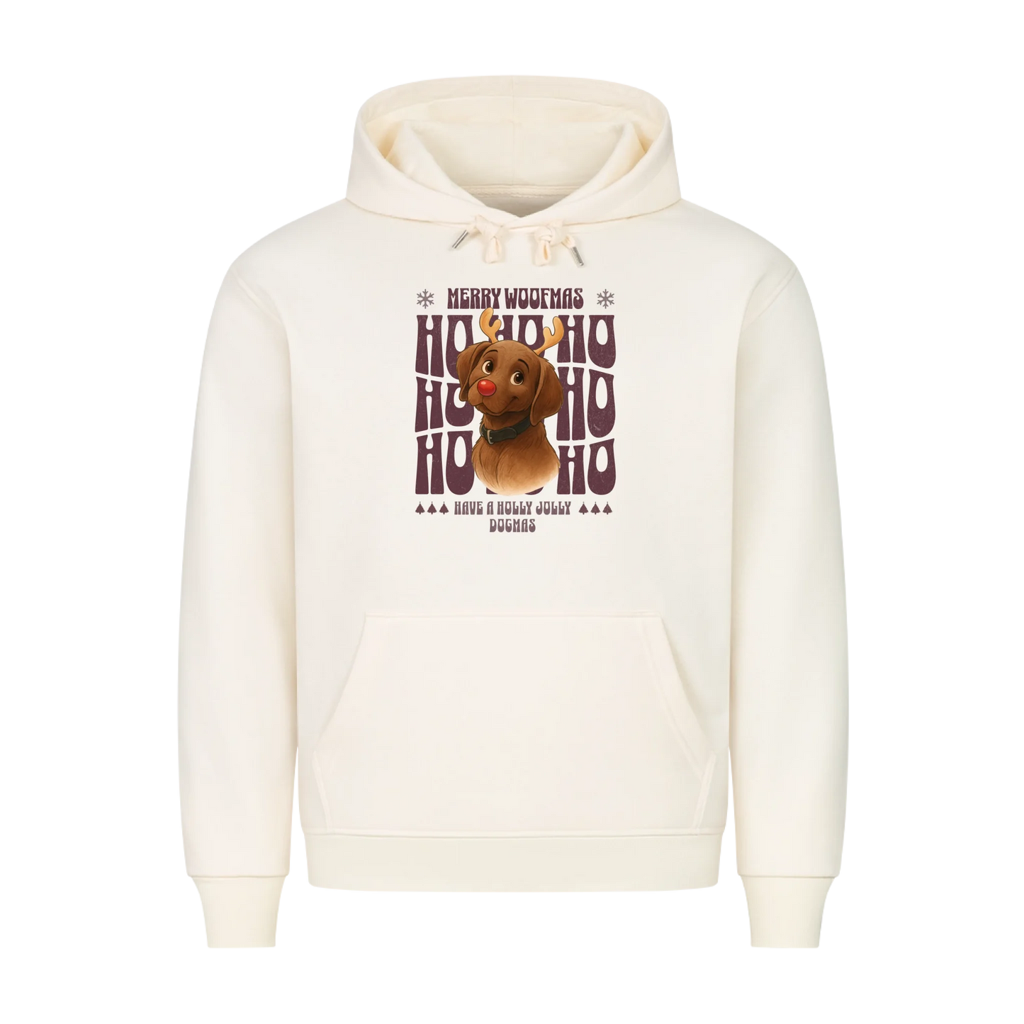 Merry Woofmas Premium Sweater Personalisierung KI