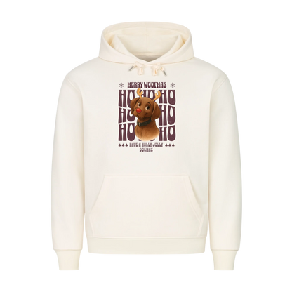 Merry Woofmas Premium Sweater Personalisierung KI