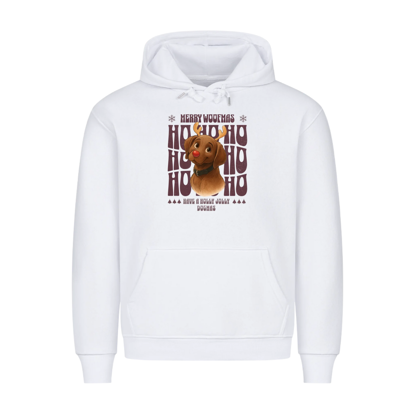 Merry Woofmas Premium Sweater Personalisierung KI