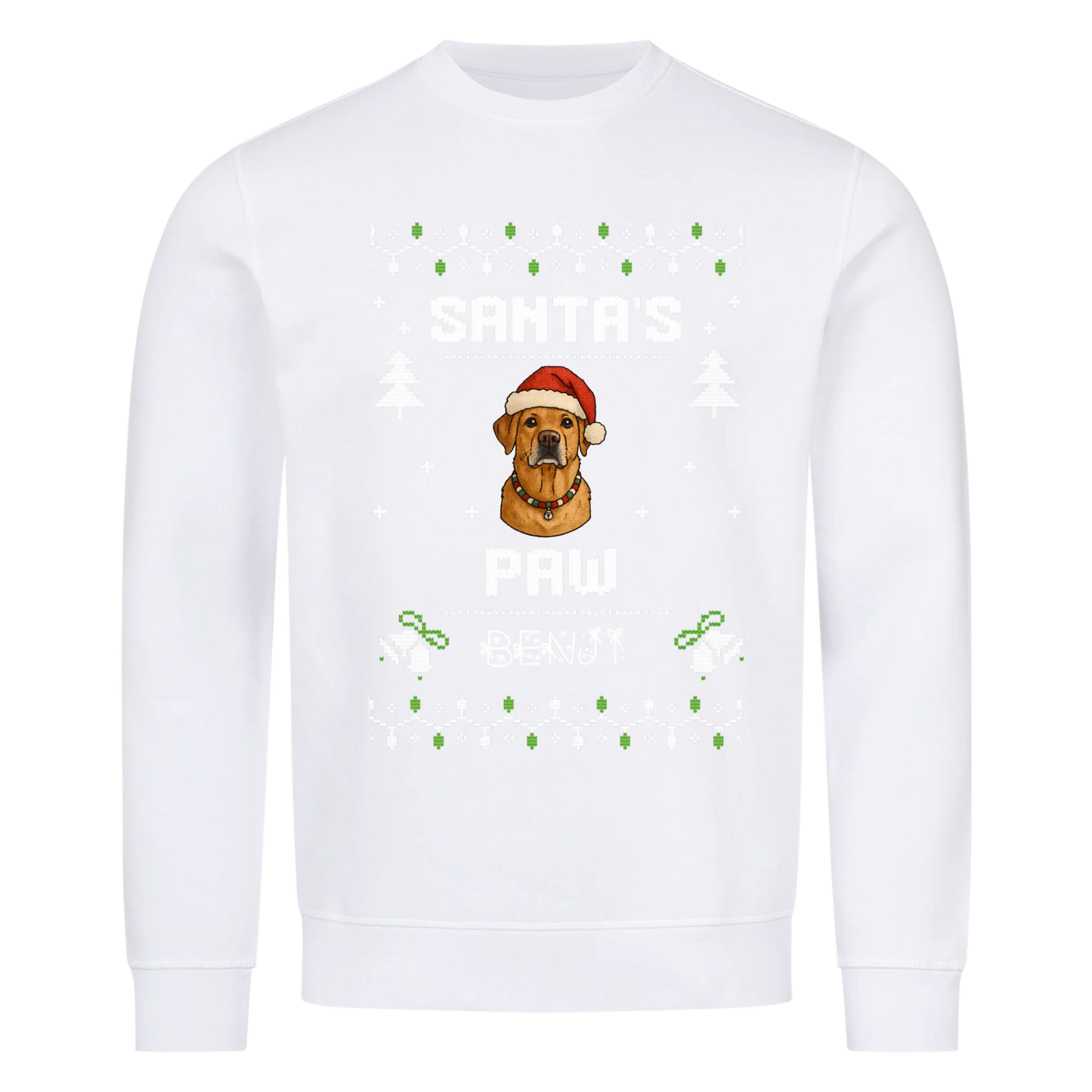 Santa Paws Personalisierung Premium Sweater