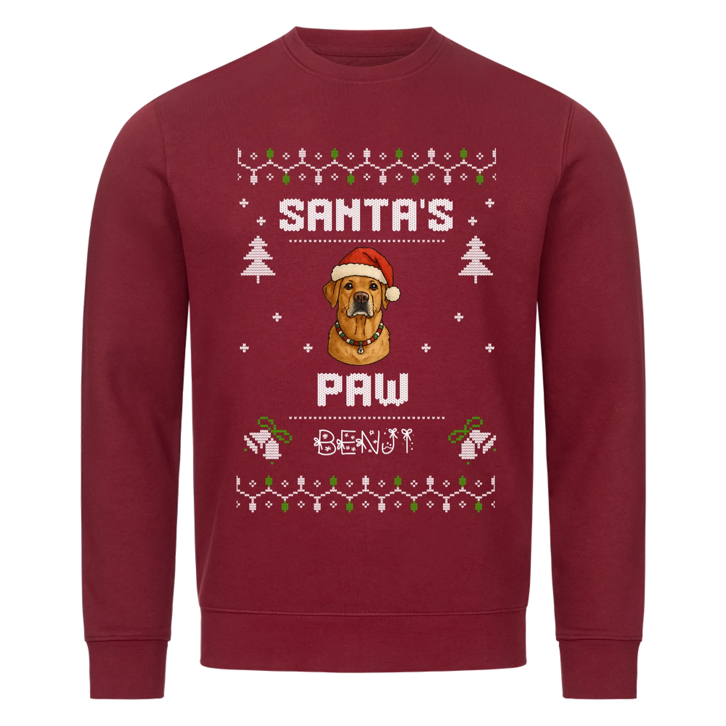 Santa Paws Personalisierung Premium Sweater