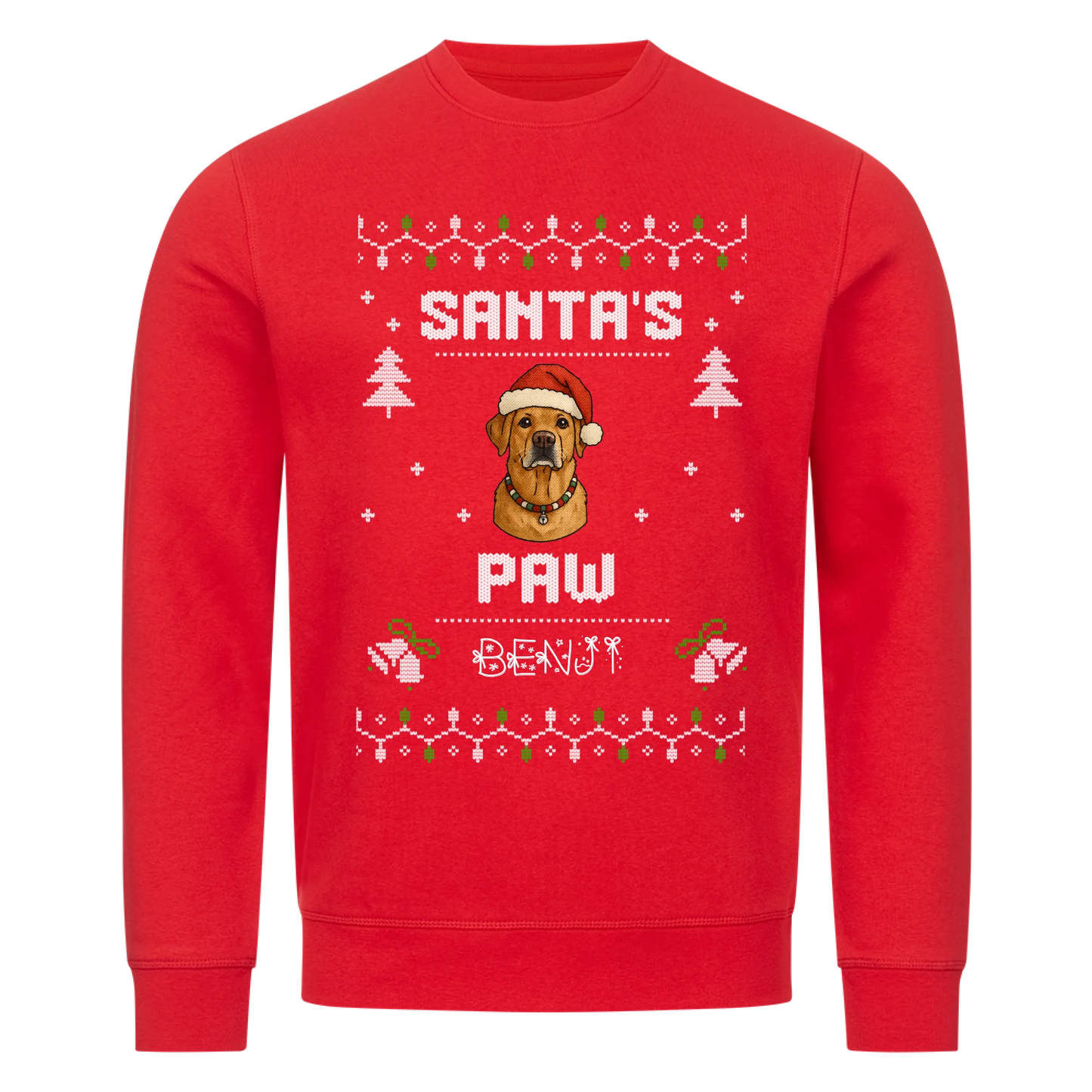 Santa Paws Personalisierung Premium Sweater